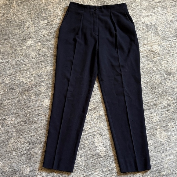 Escada Pants - Escada women’s dress pants - size 38 (US 8) - navy blue - wool blend